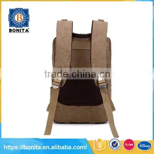 Factory New Design Leisured Teenager Canvas Backpack thumbnail-4
