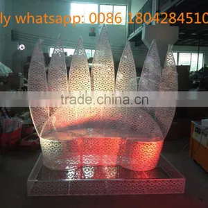 New Elegant Bride and Groom Wedding Chairs /Luxury Wedding Chairs for Bride and Groom / Wedding Chairs for Bride and Groom thumbnail-1