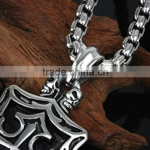 Kalen Personalized Skull Pendant Wholesale Cross Pendant Bulk Sale thumbnail-4