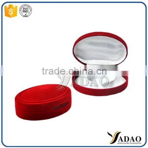 OEM Universal Wholesale Red Flocking Round Recycled Packaging Boxes thumbnail-1