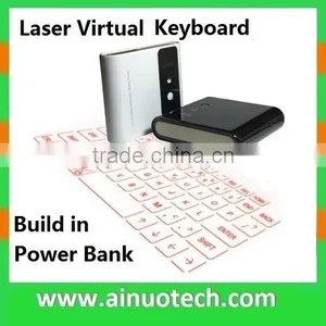 Wireless Blutooth Qwerty Layout Laser Virtual Keyboard Projection Keyboard With Power Bank thumbnail-2