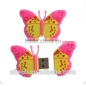 Butterfly Shape 3d Cartoon Usb Flash Drive ,beautiful Animal Usb Memory thumbnail-1