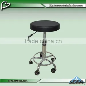 2016 Hot Selling Height Adjustable Lab PU Cushion Round Chairs thumbnail-1