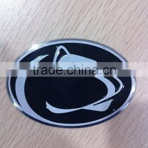 Funny Embossed Oval Metal Aluminum Sticker thumbnail-1