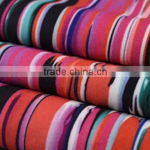 High Quality Fashion Women Fabric Digital Printing Polyester Spandex Scuba Fabric thumbnail-2