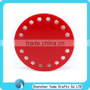 Custom Design Coaster Holder, Round Caoster Disk for Cups, Acrylic Coaster Wholesale thumbnail-5
