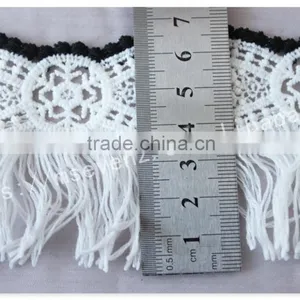 Hot Selling 6.8cm Width Polyester Water Soluble Trim Fringe for Garment thumbnail-6