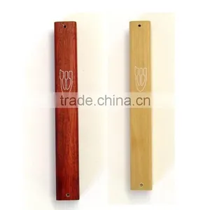 Antique Judaism Mezuzah Case,wood Mezuzah,WOOD MEZUZAH CASE thumbnail-1