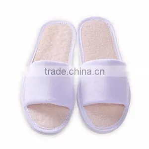 Open Toe White Loofah Hotel Slippers Factory (XJHL35) thumbnail-1