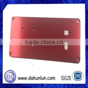 Custom Fabrication Service Brushed Red Anodized Aluminum Plate thumbnail-2