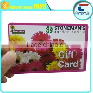 Beautiful Design Flower Both Sides Printing Plastic Gift Card thumbnail-1