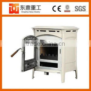 Multi Fuel Type Wooden Burning Stove/fireplace Heater HF905UCE Ivory White Colour thumbnail-4