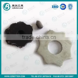 8 Points Tungsten Carbide Tipped Scarifier Blades / Scarifier Cutter thumbnail-2