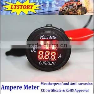 DC Waterproof Round Digital Only Current Ammeter Socket thumbnail-3