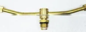 Rotary Brass 2-Arm Sprinkler With Plastic H-Shape Base For Garden Watering thumbnail-3