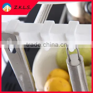 Scalable 2 Tier Kitchen Microwave Oven Storage Hanger Rack thumbnail-4