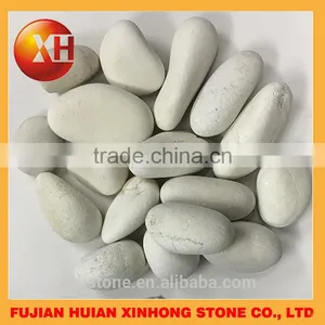 Snow White Pebbles Stone for Home and Garden Decoration thumbnail-3