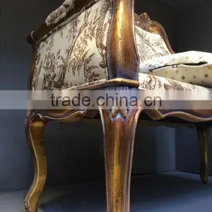 BISINI Solid Wood Long Sofa Chair, Elegant Living Room Leisure Chair, Good Quality Shoe Changing Chair (BF01-X1192) thumbnail-5