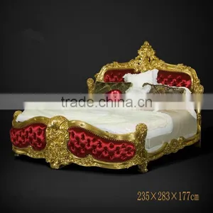 Imperial Noble Design Button Tufted Chesterfield Bed, Luxury Wood Carved King Size Bed & Night Stand,Royal Bedroom Furniture Set thumbnail-2