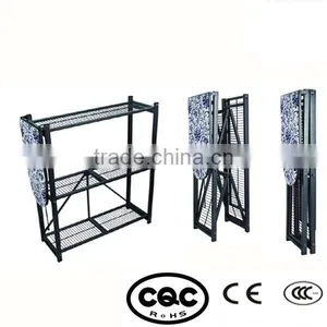 Folding Metal Storage Shelf With Mesh Ironing Board thumbnail-1