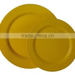 Round Bamboo Fiber Dinner Plate Set thumbnail-3