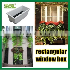 2016 Self Watering Rectangular Planter Box Different Types Flower Pots thumbnail-1