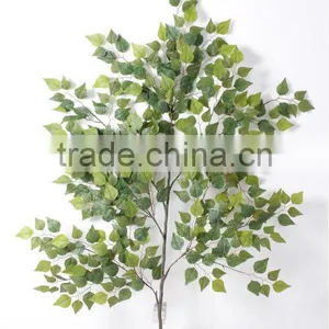 Decorative Plastic Artificial White Birch Leaves thumbnail-1