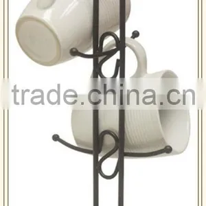 Hot Sale Metal Wire Scroll Mug Tree thumbnail-1