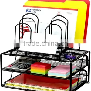 Mesh Office School Supplies Desk Organizer With 8 Vertical Sections thumbnail-4
