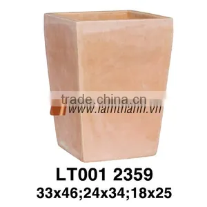 Vietnam Decorative Cylinder White Wash Terracotta thumbnail-1