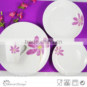Ceramic White Porcelain Round High Quality Dinner Set thumbnail-5