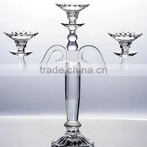 Three Arms Crystal Candle Holder thumbnail-1
