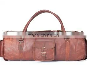Handmade Vintage Leather Gym Bag thumbnail-1