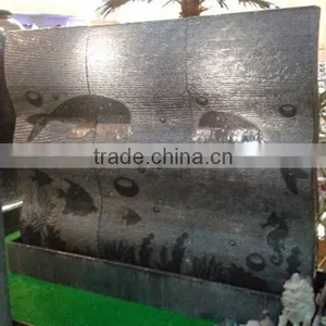 Outdoor Garden Granite Stone Dolphin Water Fountain For Decor thumbnail-1