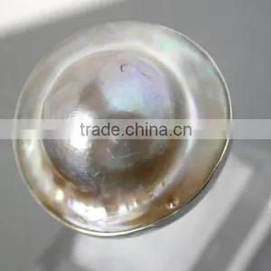 2014 Latest Fashion Mabe Pearl Rings With Sliver thumbnail-1