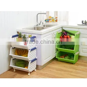 Kitchen Shelf Multi Function Storage Rack Basket Multi- Functional Household Rack thumbnail-1