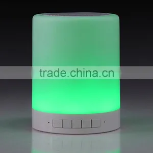 MP3 Player Portable Led Touch Sensor Table Lamp With Mini Bluetooth Speaker thumbnail-2