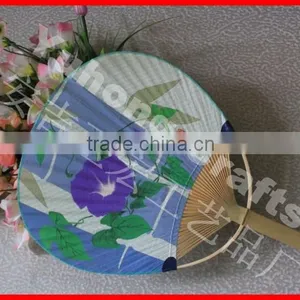 Traditional Japanese Paper Fans Round Fan for Cooling thumbnail-6