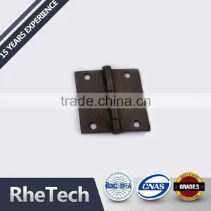 Satin Nickel 6 Holes Door Hinge With 1/4" Radio Corner thumbnail-2