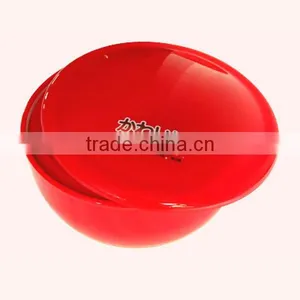Four-piece Food Grade Bi-Color Plastic Microwave Bowl With Lid thumbnail-2