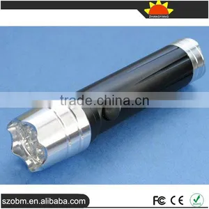 12 Led Flashlight Torch With Compass,3xAAA Battery Aluminum Alloy Led Flashlight thumbnail-1