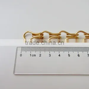 Sparking 12mm Gold Color Aluminum Hook Bag Chain for Decoration thumbnail-5