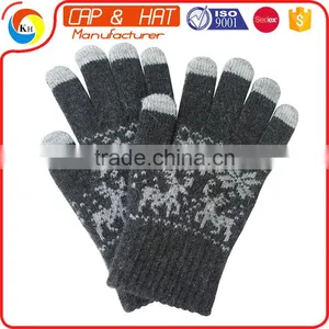 Hight Quality New Gift Touch Screen Glove Smart Touch Gloves Customized Knitted Winter Touch Screen Glove thumbnail-3