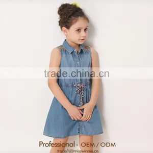 City Modern Customized Fashion Girl Jeans Summer Dress thumbnail-1