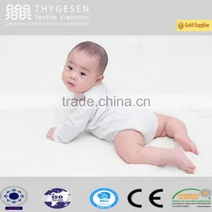 OEKOtex Standard Hot Sale Organic Cotton Pure Color Baby Onesie thumbnail-1
