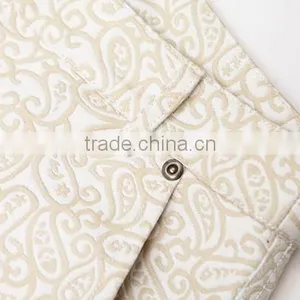 High Quality 100% Cotton Jacquard Fabric Womens New Fashion Trousers thumbnail-3