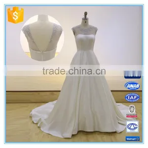 Elegant Screen Cloth Embroidery Satin Weddings Bridesmaid Dresses Maxi Dress thumbnail-1