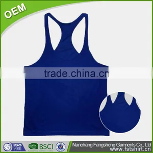 High Quality Very Light Mens Gym Custom Stringer Tank Top thumbnail-1