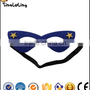 Very Cool Colorful Glasses Felt Kids Mask With Black Elastic Head Band thumbnail-4