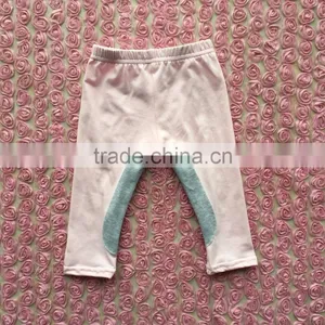 Western Children Spring New Pants Design Light Pink and Grey Splicing Toddler Girls Leggings thumbnail-1